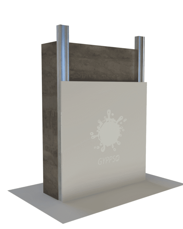 Habillage en plaque de platre hydrofuge