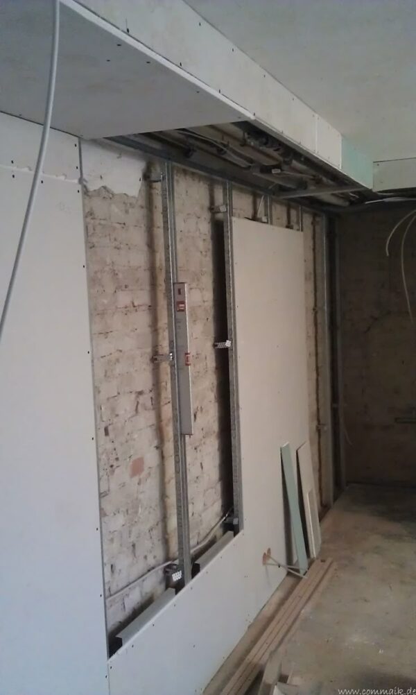 habillage en plaque de platre