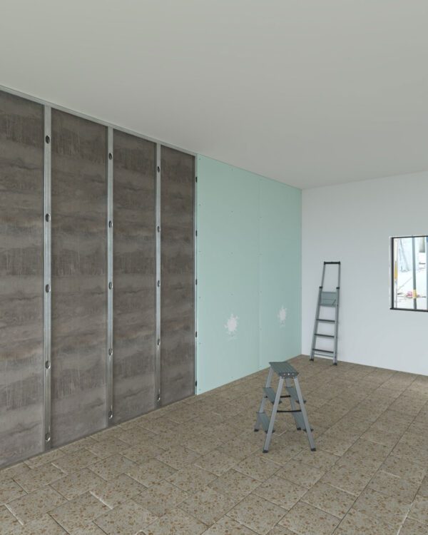 Habillage en plaque de platre standard