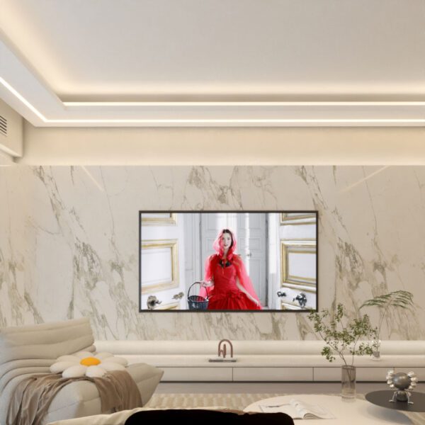 Faux Plafond "Bande Lisse" avec Ligne LED Profilé