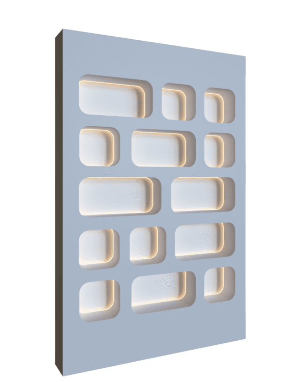 Étagère Murale Design : Niches Lumineuses Organiques
